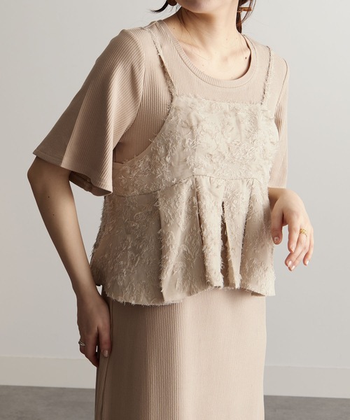 RANAN(ラナン)の「ビスチェ付ワンピセットアップ(ワンピース・レディース・ブラック/グレー/ベージュ・S/M/L)」の10枚目の写真