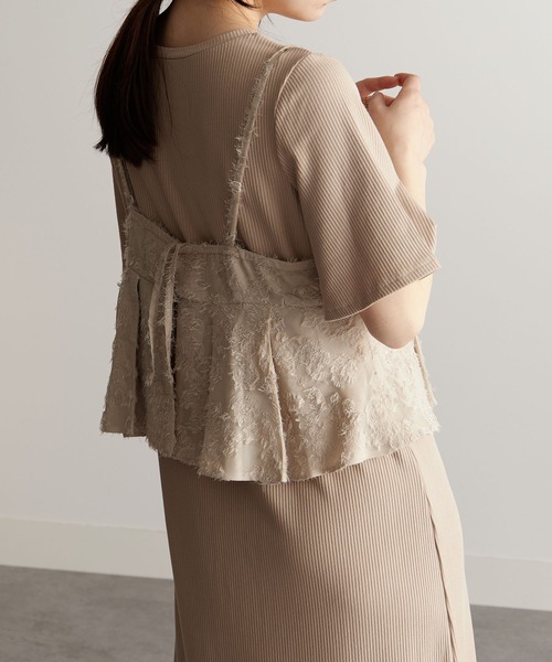 RANAN(ラナン)の「ビスチェ付ワンピセットアップ(ワンピース・レディース・ブラック/グレー/ベージュ・S/M/L)」の11枚目の写真