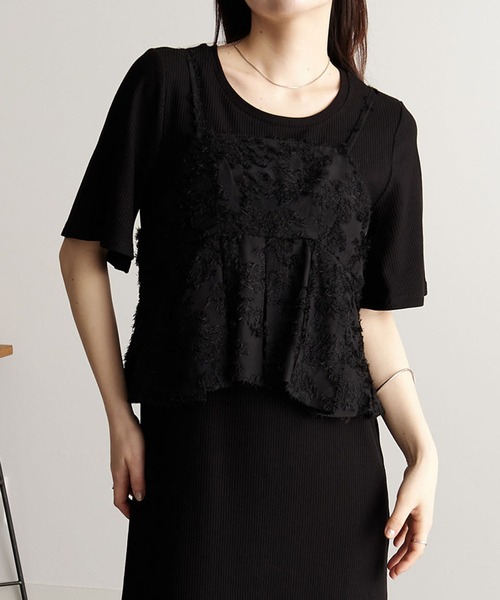 RANAN(ラナン)の「ビスチェ付ワンピセットアップ(ワンピース・レディース・ブラック/グレー/ベージュ・S/M/L)」の14枚目の写真