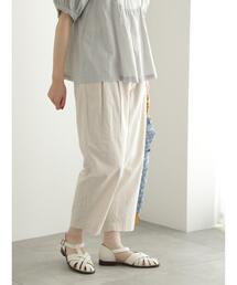 TSUHARU by Samansa Mos2 | ヘンプコットンタックパンツ(その他パンツ)
