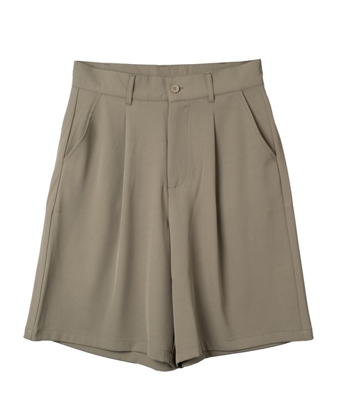 KACCO(カッコ)の「《ユニセックスアイテム》DRAPE WIDE SHORT PANTS / とろみワイドタックショーツ(その他パンツ・メンズ・カーキ/ブラック・LARGE/MEDIUM/SMALL)」の17枚目の写真