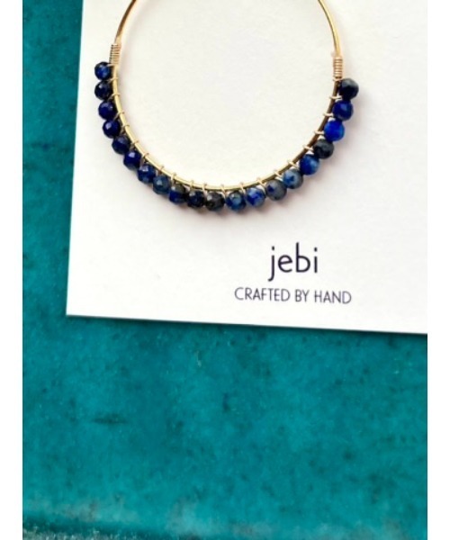 tone(トーン)の「【jebi】14kgf カラフル天然石のフープピアス(MA)(ピアス(両耳用)・レディース・ネイビー/パープル/イエロー/オレンジ/レッド/ピンク/グリーン/ボルドー/ホワイト/ライトブルー/ブラック/その他/グレー/ターコイズブルー/ベージュ・FREE)」の19枚目の写真