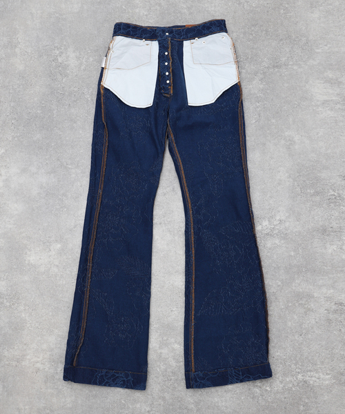 CMMN SWDN(コモンスウェーデン)の「CMMN SWDN (コモン スウェーデン) Jonah Bootcut Jeans M19W474(デニムパンツ・メンズ・ネイビー・30/32)」の8枚目の写真