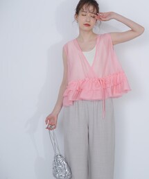 N.（N. Natural Beauty Basic） | ◆フリルヘムシアーベスト(ベスト)