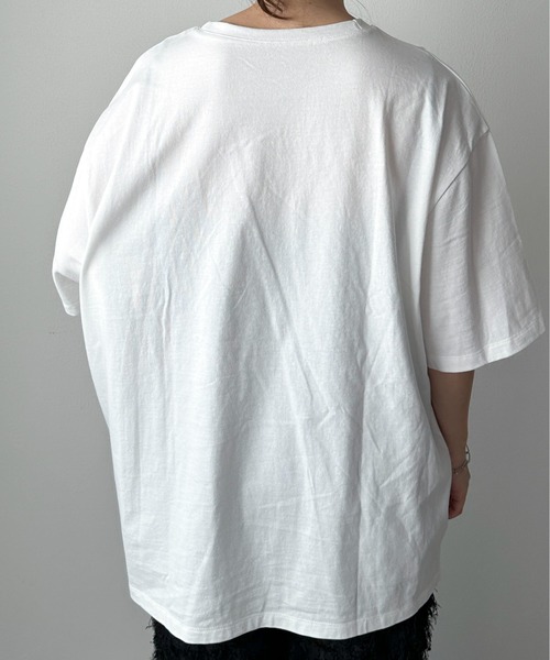 feepur by saya（フェピュールバイサヤ）の「HandwritingカラーロゴTee（Tシャツ/カットソー・レディース・ブラック/チャコールグレー/ブルー/レッド・MEDIUM）」の7枚目の写真