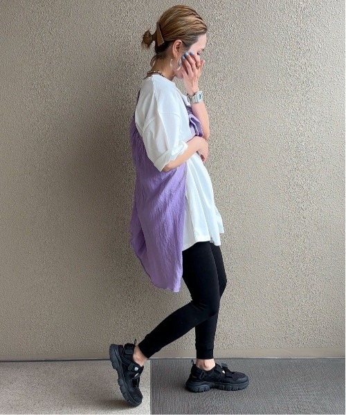 feepur by saya（フェピュールバイサヤ）の「HandwritingカラーロゴTee（Tシャツ/カットソー・レディース・ブラック/チャコールグレー/ブルー/レッド・MEDIUM）」の10枚目の写真