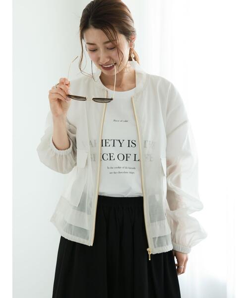 Te chichi（テチチ）の「ロゴコンビプリントTシャツ（Tシャツ/カットソー・レディース・オフホワイト/グレー/ブラック・F）」の5枚目の写真