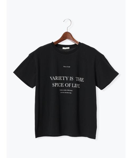 Te chichi（テチチ）の「ロゴコンビプリントTシャツ（Tシャツ/カットソー・レディース・オフホワイト/グレー/ブラック・F）」の15枚目の写真