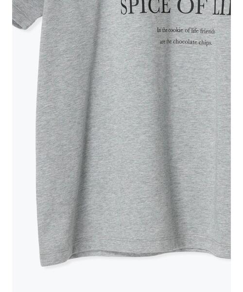 Te chichi（テチチ）の「ロゴコンビプリントTシャツ（Tシャツ/カットソー・レディース・オフホワイト/グレー/ブラック・F）」の21枚目の写真