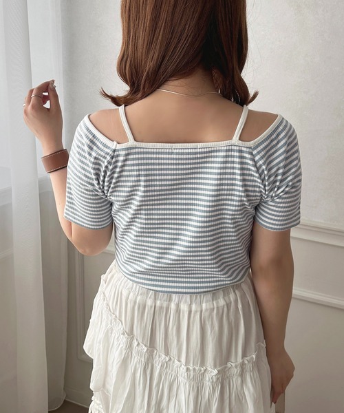 apres jour(アプレジュール)の「ボーダーリボンT【ZOZOTOWN限定アイテム】(Tシャツ/カットソー・レディース・ブルー/ブラック/ピンク・X-LARGE/フリー)」の12枚目の写真