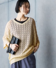 Soiunique（スワユニーク）の「透かし編みゆったりドルマンスリーブニット ［Soiunique］（ニット/セーター）」