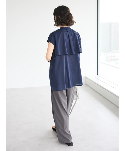 CRAFT STANDARD BOUTIQUE(クラフトスタンダードブティック)の「インド綿フリルブラウス(シャツ/ブラウス・レディース・グレー系その他2/サックスブルー系3/ラベンダー/ネイビー・FREE)」の20枚目の写真