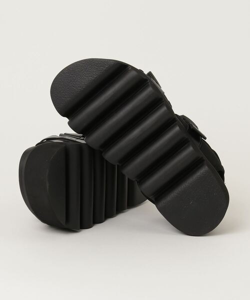 LOVEHUNTER(ラブハンター)の「LOVEHUNTER/+6.5cm 軽量 ハイソールベルテッドサンダル(1970)(サンダル・メンズ・ブラック・M/L/LL)」の6枚目の写真