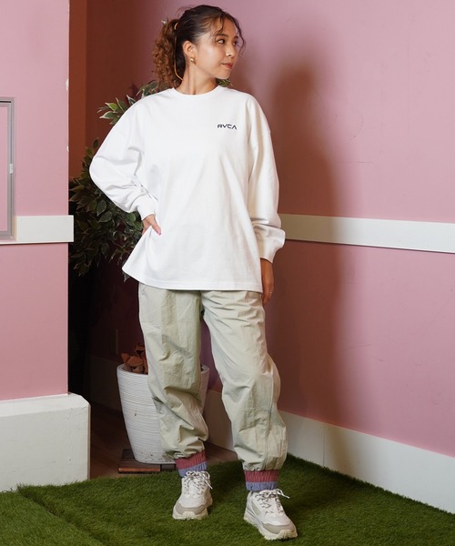 tシャツ 「ムラサキスポーツ限定」RVCA/ルーカ VA バックプリント ロンT BE044-P52 レディース RVCA tシャツ 「ムラサキスポーツ限定」RVCA/ルーカ バック