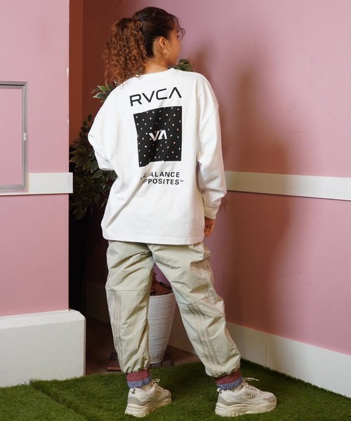 tシャツ 「ムラサキスポーツ限定」RVCA/ルーカ VA バックプリント ロンT BE044-P52 レディース セール】【ムラサキスポーツ限定】RVCA/ルーカ VA バック