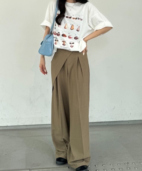 nemne store(ネンネストア)の「《Delfy》ラップデザインスラックス(スラックス・レディース・ブラック/グレー/ベージュ・SMALL/MEDIUM)」の3枚目の写真