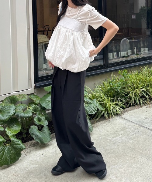 nemne store(ネンネストア)の「《Delfy》ラップデザインスラックス(スラックス・レディース・ブラック/グレー/ベージュ・SMALL/MEDIUM)」の7枚目の写真