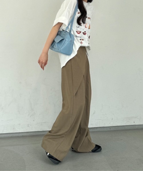 nemne store(ネンネストア)の「《Delfy》ラップデザインスラックス(スラックス・レディース・ブラック/グレー/ベージュ・SMALL/MEDIUM)」の14枚目の写真
