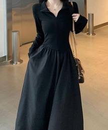 c.u.l | なみなみ 異素材切り替えデザインワンピース culw703(ワンピース)