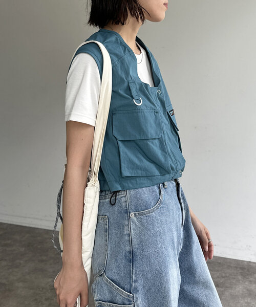 CPCM(シーピーシーエム)の「NCポケットベスト(ベスト・レディース・ブルー/アイボリー/ブラック・FREE)」の13枚目の写真