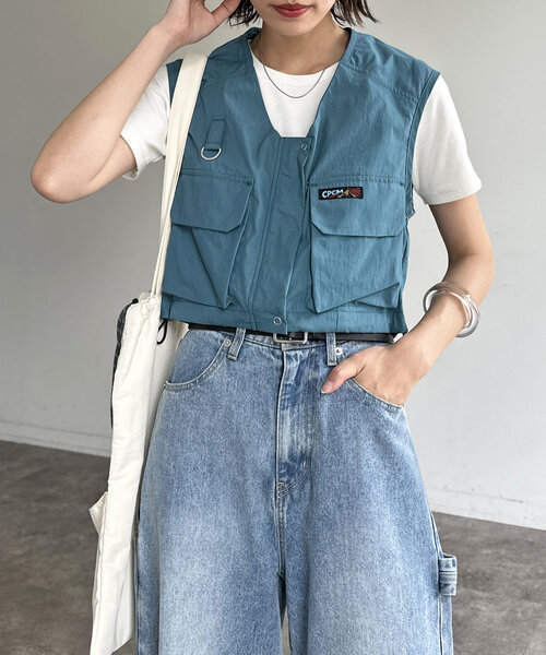 CPCM(シーピーシーエム)の「NCポケットベスト(ベスト・レディース・ブルー/アイボリー/ブラック・FREE)」の14枚目の写真