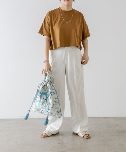 セール】《サブバッグとしても使える》刺しゅう巾着【SUM1 STYLE