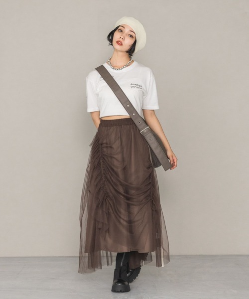 PAGEBOY（ページボーイ）の「ラインチュールボリュームスカート