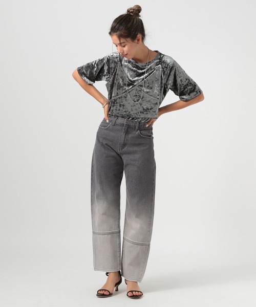 BAYFLOW（ベイフロー）の「[トレンドライク]ブリーチジーンズ（デニムパンツ・レディース・ブラック/インディゴブルー・SMALL/MEDIUM）」の13枚目の写真