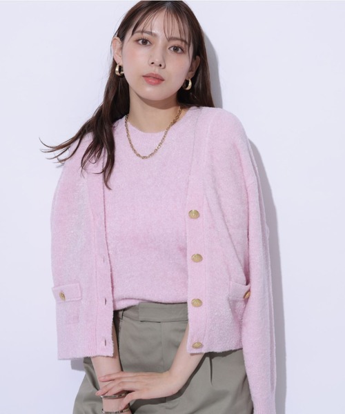 Mystrada（マイストラーダ）の「ベロアニットカーデ（ニット