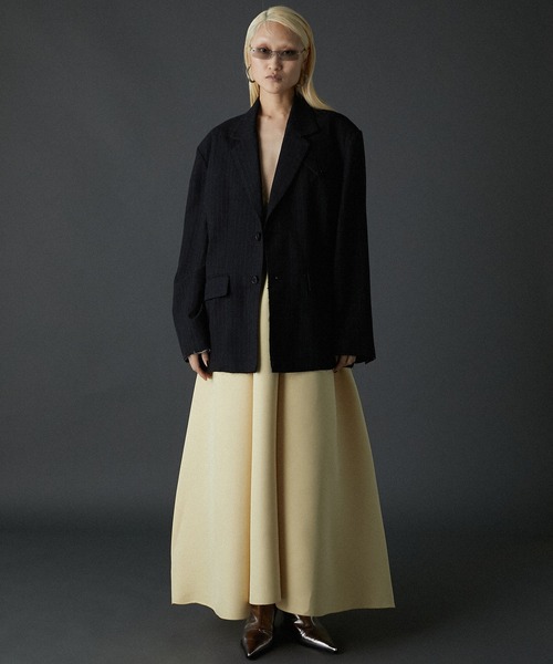 PRANK PROJECT(プランクプロジェクト)の「ドロップウエストドレス / Dropped Waist Dress(ドレス・レディース・ライトイエロー/ブラック・FREE)」の19枚目の写真