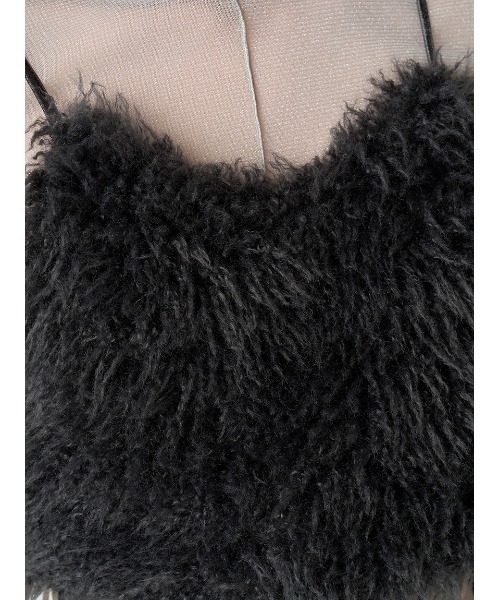 FRAY I.D（フレイアイディー）の「ECOPELエコファーキャミビスチェ（ベスト・レディース・オフホワイト/ダークグレー・FREE）」の13枚目の写真