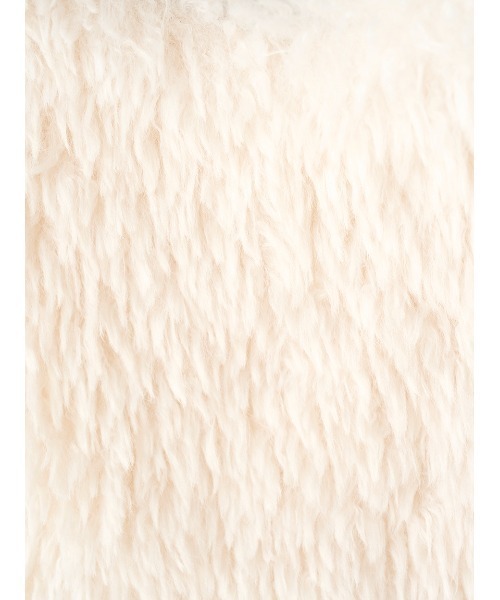 FRAY I.D（フレイアイディー）の「ECOPELエコファーキャミビスチェ（ベスト・レディース・オフホワイト/ダークグレー・FREE）」の21枚目の写真