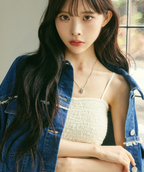 MIEL CRISHUNANT（ミエルクリシュナ）の「カップ付きフクレジャガードキャミソール（キャミソール・レディース・オフホワイト・FREE）」の2枚目の写真