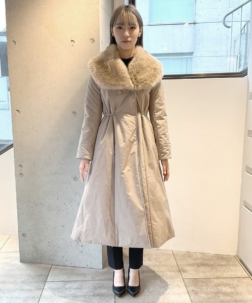 ☆yu☆ジェンヌ　機能綿ダウンコートドレス　黒 機能綿ダウンコートドレス｜JENNE(ジェンヌ)公式通販：パリジェンヌの