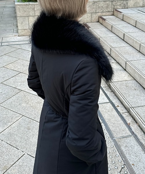 ☆yu☆ジェンヌ　機能綿ダウンコートドレス　黒 機能綿ダウンコートドレス｜JENNE(ジェンヌ)公式通販：パリジェンヌの