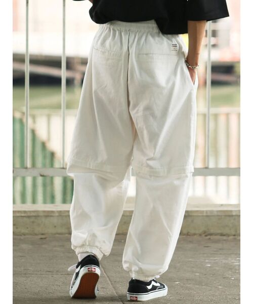 CRAFT STANDARD BOUTIQUE(クラフトスタンダードブティック)の「【URANIWA CAMPERS】2WAY WHITE DENIM PANTS(デニムパンツ・メンズ・ホワイト・M/XL/L)」の7枚目の写真