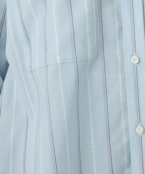 Chaos（カオス）の「Chaos(カオス)/ウィンターボーイフレンドシャツ（シャツ/ブラウス・レディース・ストライプ/サックスブルー/モカ/ホワイト/ピンク系その他・FREE）」の6枚目の写真