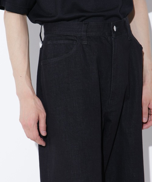Apo(s)ture(アポスチャー)の「LUCAS-006/デニムロングワイドパンツ(デニムパンツ・メンズ・ネイビー/ブラック・XS/S/M/L/XL)」の20枚目の写真