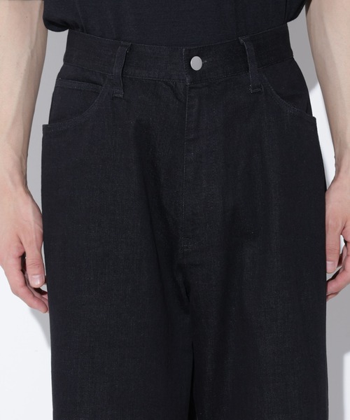 Apo(s)ture(アポスチャー)の「LUCAS-006/デニムロングワイドパンツ(デニムパンツ・メンズ・ネイビー/ブラック・XS/S/M/L/XL)」の21枚目の写真
