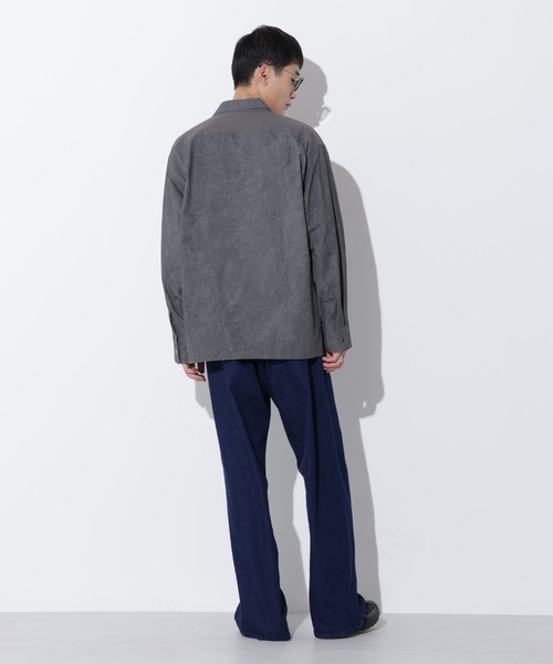 Apo(s)ture(アポスチャー)の「LUCAS-006/デニムロングワイドパンツ(デニムパンツ・メンズ・ネイビー/ブラック・XS/S/M/L/XL)」の9枚目の写真