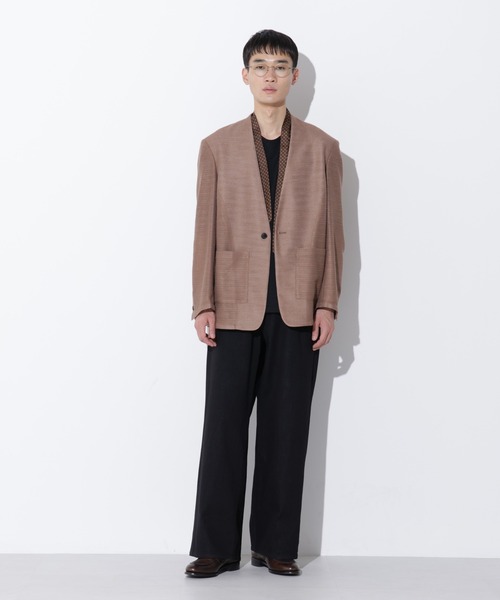 Apo(s)ture(アポスチャー)の「LUCAS-006/デニムロングワイドパンツ(デニムパンツ・メンズ・ネイビー/ブラック・XS/S/M/L/XL)」の11枚目の写真