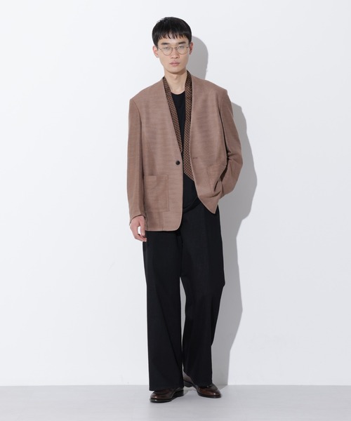 Apo(s)ture(アポスチャー)の「LUCAS-006/デニムロングワイドパンツ(デニムパンツ・メンズ・ネイビー/ブラック・XS/S/M/L/XL)」の13枚目の写真