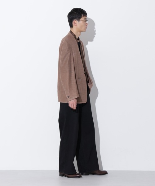 Apo(s)ture(アポスチャー)の「LUCAS-006/デニムロングワイドパンツ(デニムパンツ・メンズ・ネイビー/ブラック・XS/S/M/L/XL)」の14枚目の写真