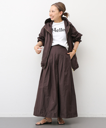 近年✴︎ドゥーズィエムクラス WASHED TUCK スカート マキシ ブラウン 近年✴︎ドゥーズィエムクラス WASHED TUCK スカート マキシ丈 ブラウン