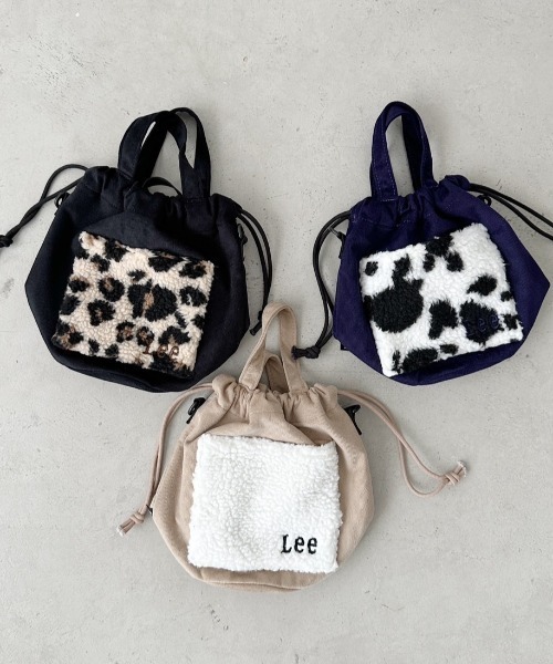 Lee（リー）の「Lee/リー　ボアポケット×コーデュロイ　2WAY　ミニトート　ショルダー（ショルダーバッグ・レディース・ブラック/ベージュ/ネイビー・FREE）」の8枚目の写真