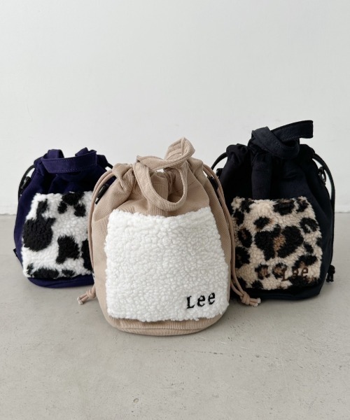 Lee（リー）の「Lee/リー　ボアポケット×コーデュロイ　2WAY　ミニトート　ショルダー（ショルダーバッグ・レディース・ブラック/ベージュ/ネイビー・FREE）」の7枚目の写真