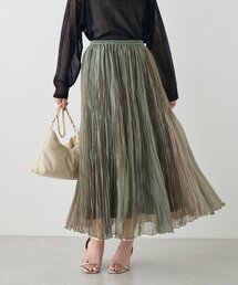 【WEB限定】ワッシャープリーツ加工スカート