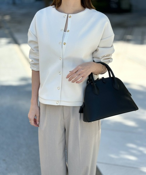 大人カーデ】ダンボールノーカラージャケット Emma Taylor│STYLEDOOR