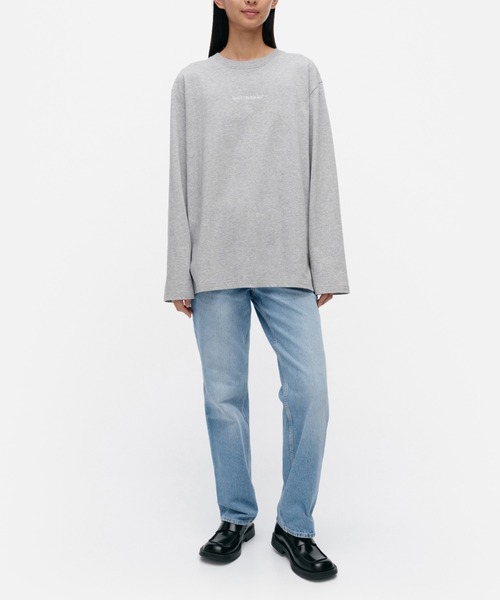 marimekko(マリメッコ)の「【kioski】 Biitti Logo jersey sweatshirt(スウェット・レディース・ライトグレー・X-SMALL/SMALL/MEDIUM/LARGE)」の2枚目の写真