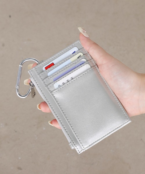 ALTROSE（アルトローズ）の「フラグメントケース ミニ財布 ミニウォレット コンパクト 財布 薄型 カードケース シード（カードケース・レディース・アイボリー/ブラック/シルバー/グレー・FREE）」の18枚目の写真